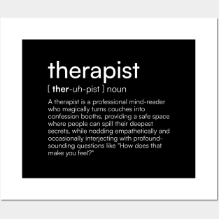 Therapist definition Posters and Art
